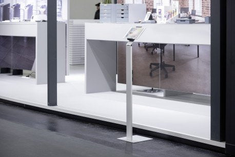 Durable 893223 Soporte Para Tableta Floor Plateado Metálico 8932-23