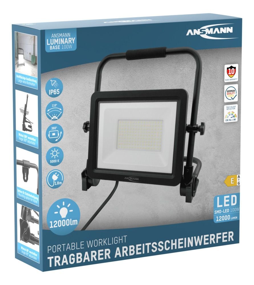 Ansmann Arbeitsmrahler Fl100w-Ac Cablegehnden 100w