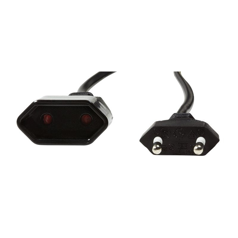 Logilink Cable Alimentacion 2xcee 7/16  2m  M/H Alargo Negro Cp123