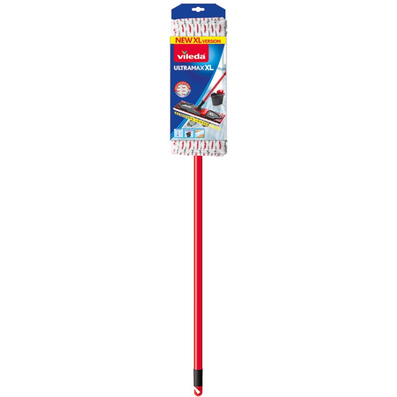 EAN 4023103212046 - Vileda Ultramax XL fregona Húmedo Microfibra Rojo, Blanco imagen 1