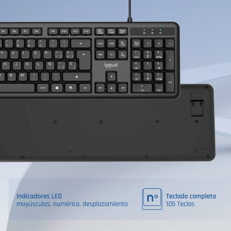 Teclado Oficina Usb Estándar Ck-Office-105t Negro
