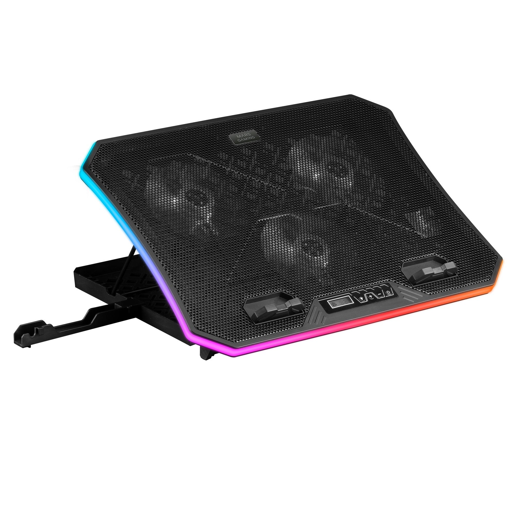 Soporte Refrigerante Mars Gaming Mnbc6 Para Portátiles Hasta 19' Iluminación Led