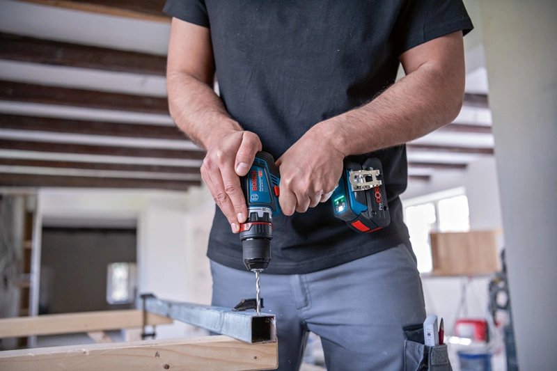 Bosch Professional Taladro Atornillador A Batería Gsr 18v-90 Fc  Sin Batería Ni Cargador, En L-Boxx
