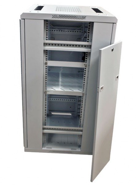 Allnet 19\"Schrank, 22he, B600/T 600mm, Glamür, Lichtgris, Snb-Serie,