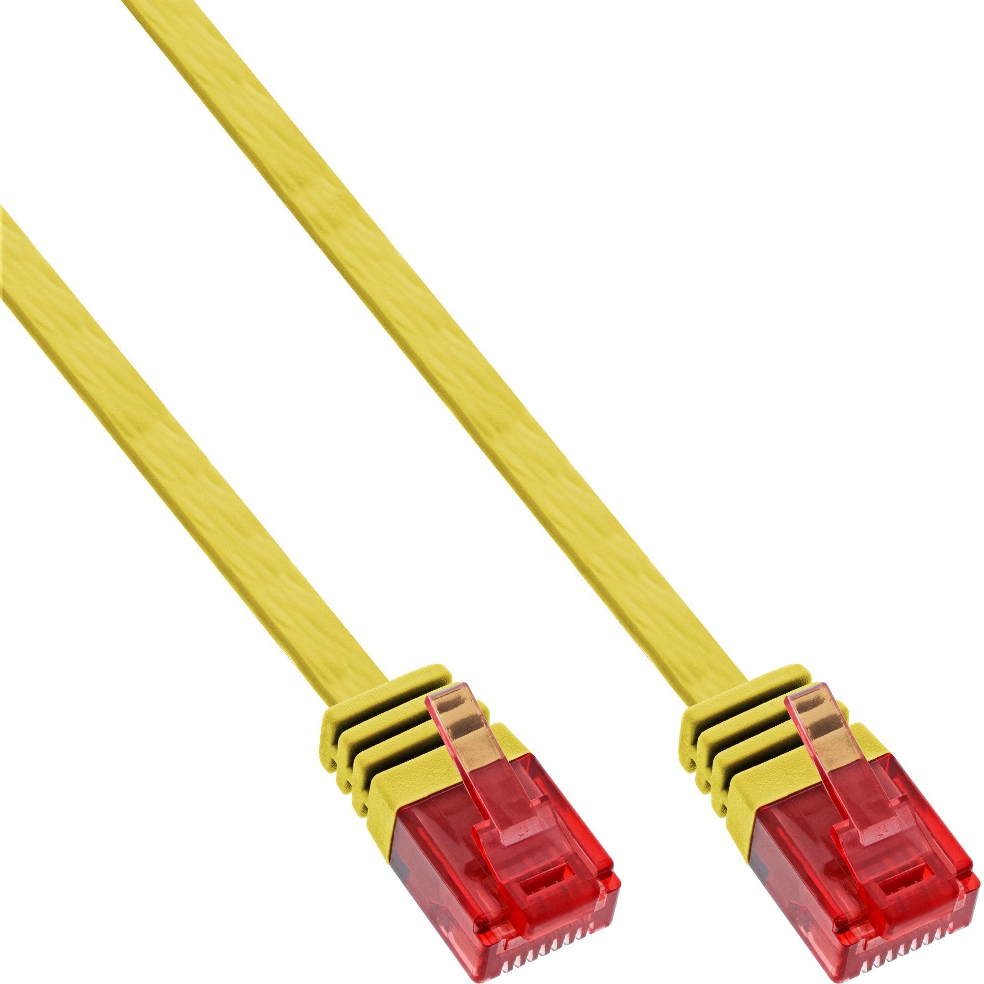 Inline Flat Ultraslim Cable De Red U/Utp Cat.6 Gigabit Ready Amarillo 3m
