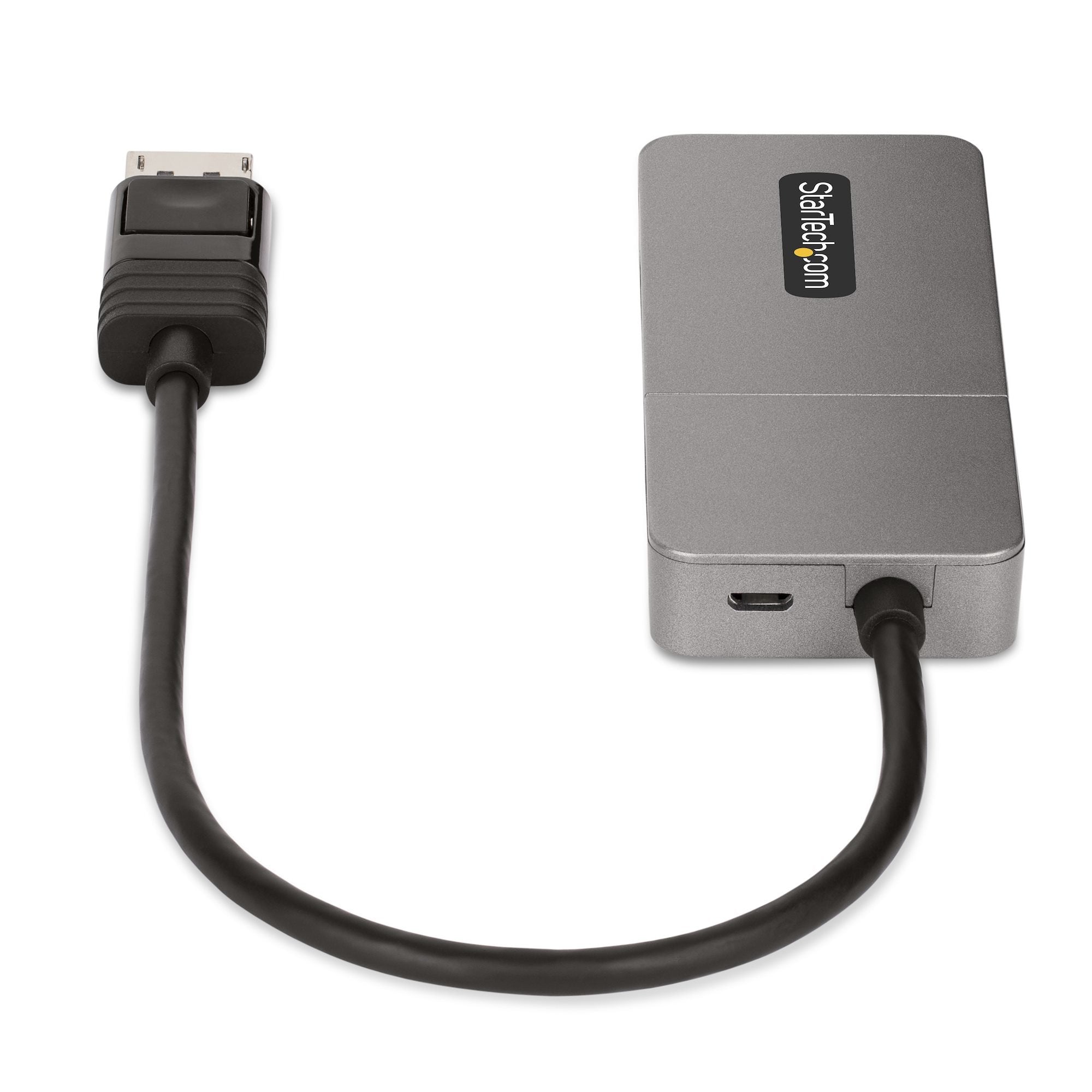 Startech Hub Mst De 3 Puertos - Multiplicador Divisor Displayport A 3 Puertos Hdmi 4k60hz  Cable De 30cm - Alimentado Por Usb - Solo Windows