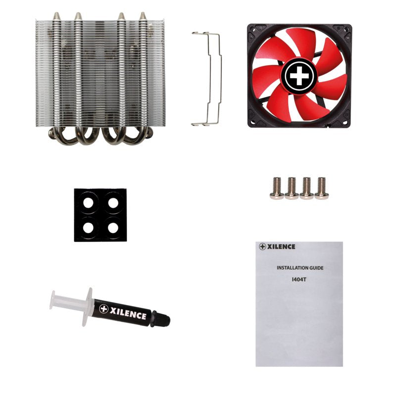 EAN 4044953501180 - Xilence XC041 sistema de refrigeración para ordenador Procesador Enfriador 9,2 cm Negro, Rojo imagen 8