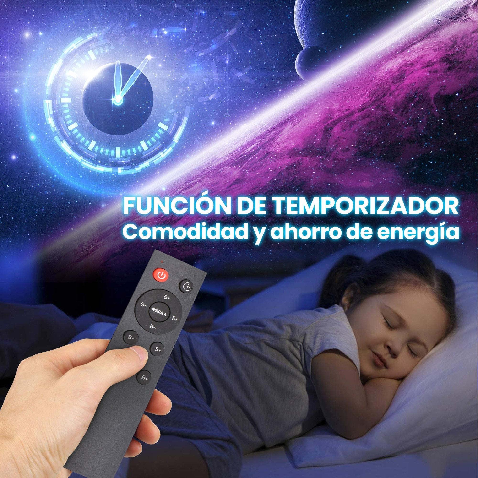 Extralink Home Astronauta Black Projektor Gwiazd 04