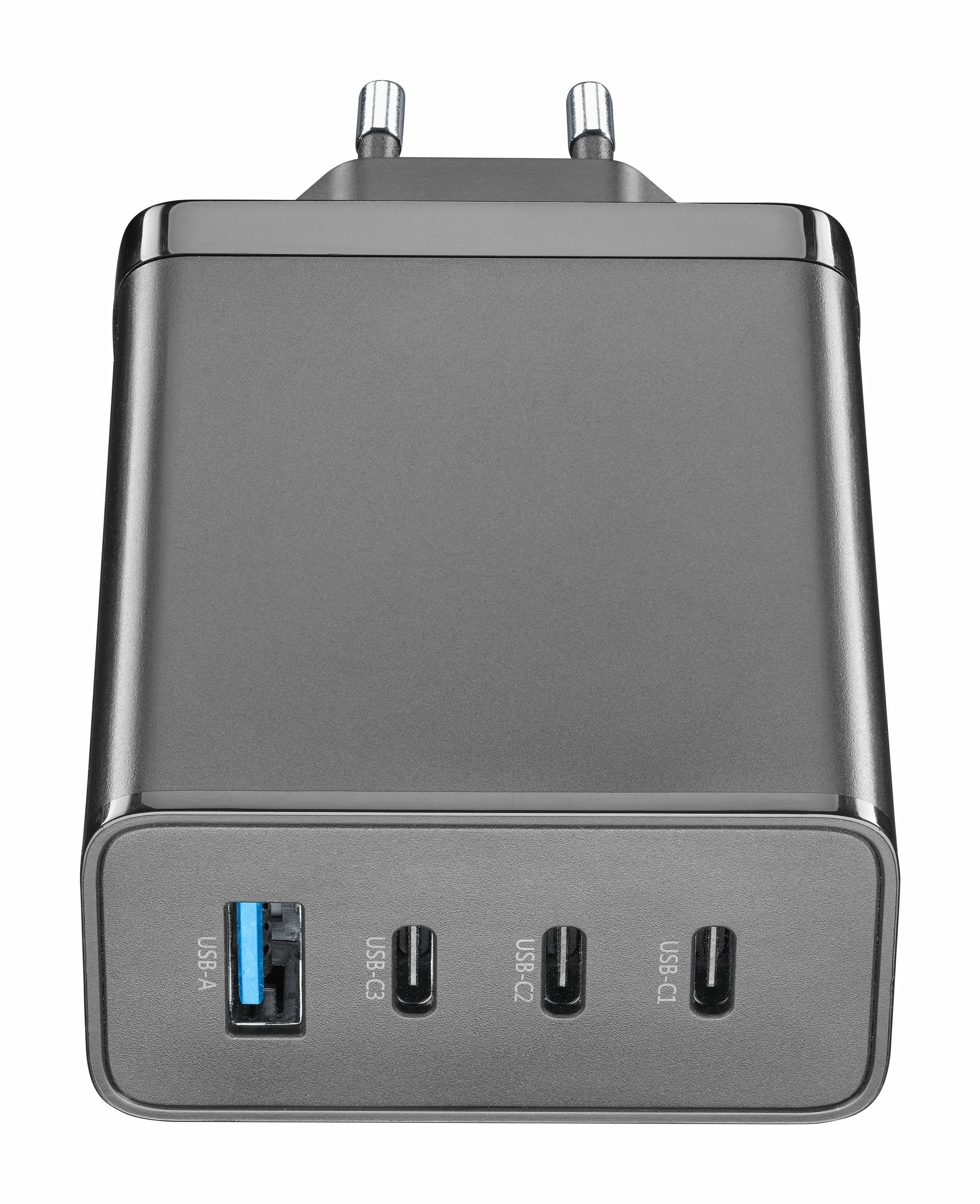 Cellularline Multipower Nano 100w Reiselader 4 Port Gan Negro