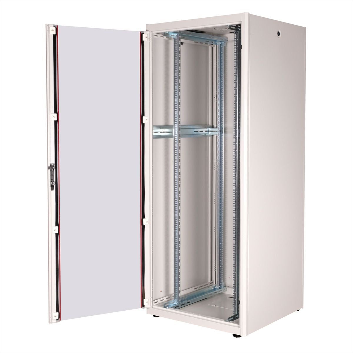 Roline 19-Zoll Netzwerkschrank Basic 42 He, 800x800 Bxt Glastr Grau