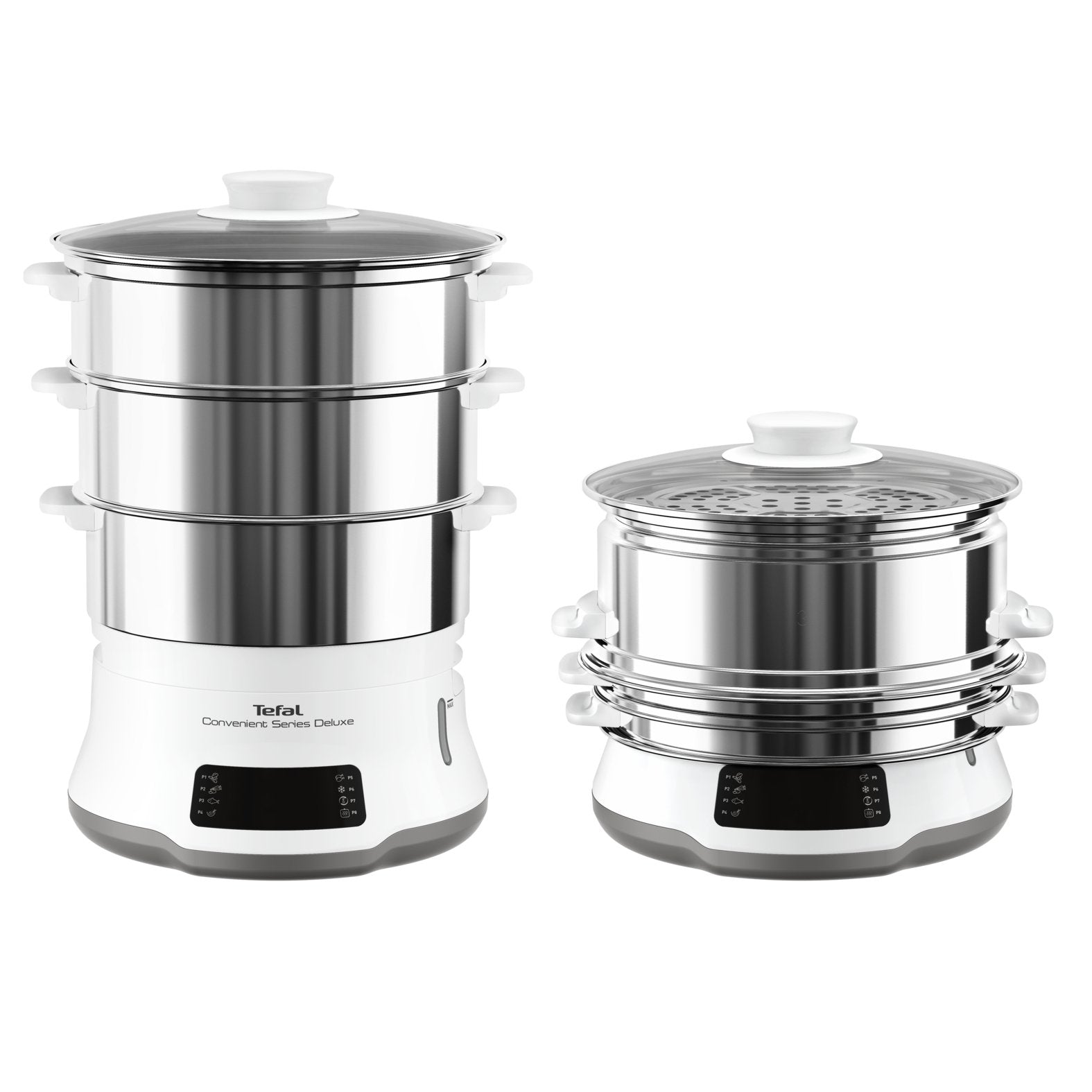Olla Vaporera Tefal Vc502d10, Acero Inoxidable Blanco