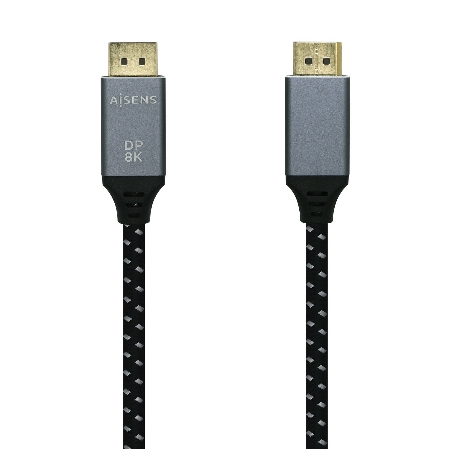 EAN 8436574704747 - AISENS A149-0438 cable DisplayPort 3 m Negro, Gris imagen 1