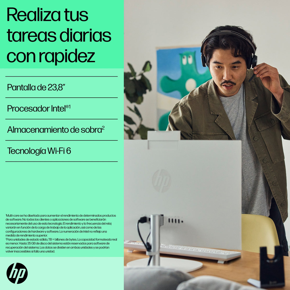 EAN 0198828902078 - HP 24-cr0075ns Intel® Core™ i3 i3-1315U 60,5 cm (23.8") 1920 x 1080 Pixeles PC todo en uno 8 GB DDR4-SDRA imagen 13