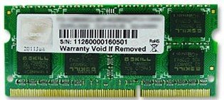 EAN 4711148598163 - G.Skill Standard F3-10666CL9S-8GBSQ módulo de memoria 8 GB 1 x 8 GB DDR3 204-pin SO-DIMM imagen 1