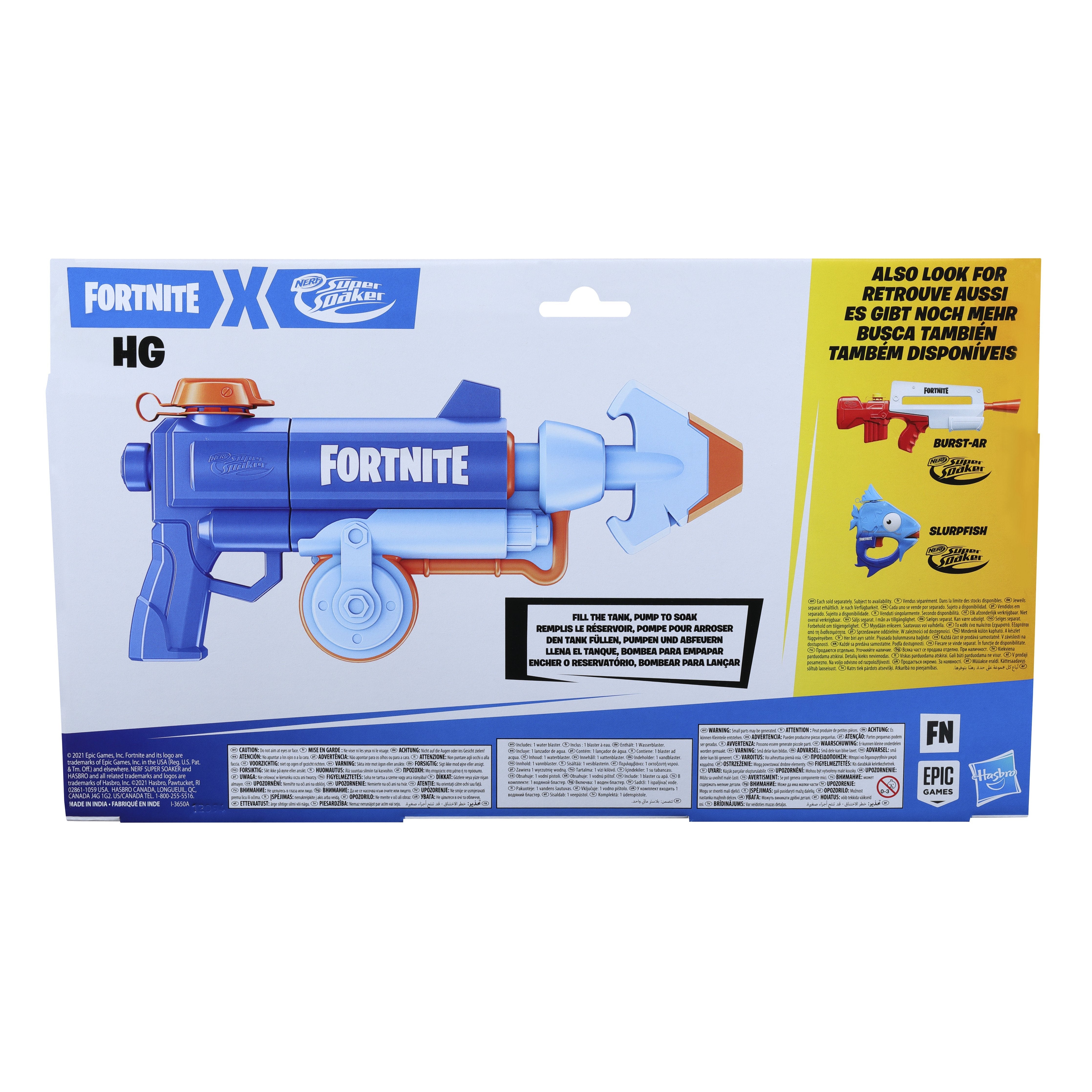 Pistola Hasbro Nerf Super Soaker Fortnite Hg