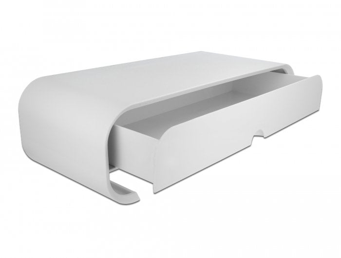 Delock Soporte Para Monitor Con Cajón Blanco