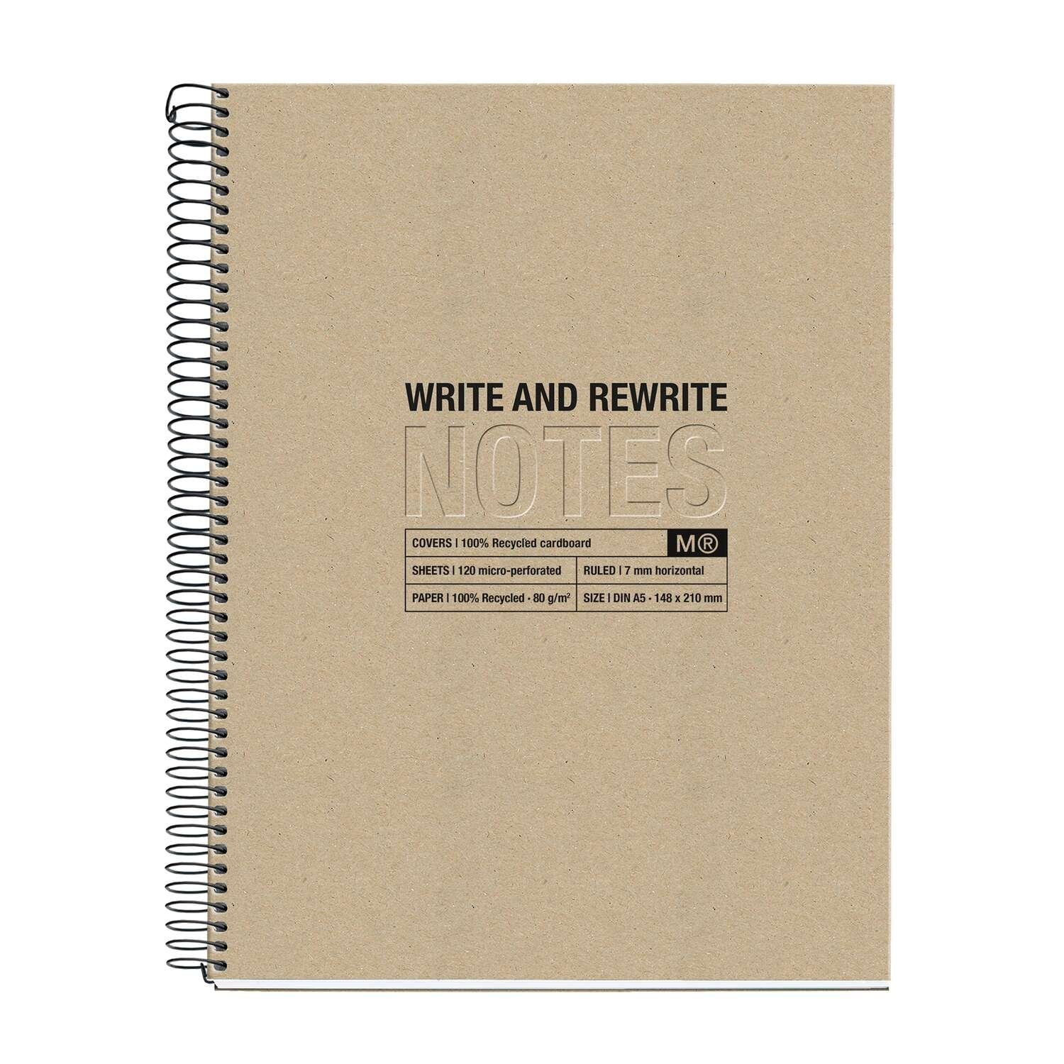 Miquelrius Notizblock Beige Recycle A5 80 Blatt (Speditionsversand)