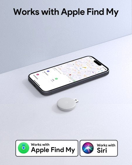 Aukey Track Mate 1 Bt Tracker With Find My Dark Gray