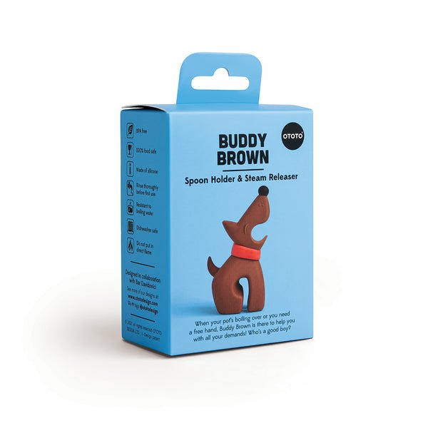 Ototo  Buddy Sandstone Beige Spoon Holder & Steam Releaser