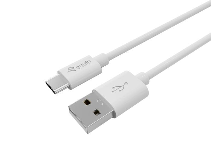 Equip Cable Usb-A->C2.0 3a M/M 0.30m Blanco