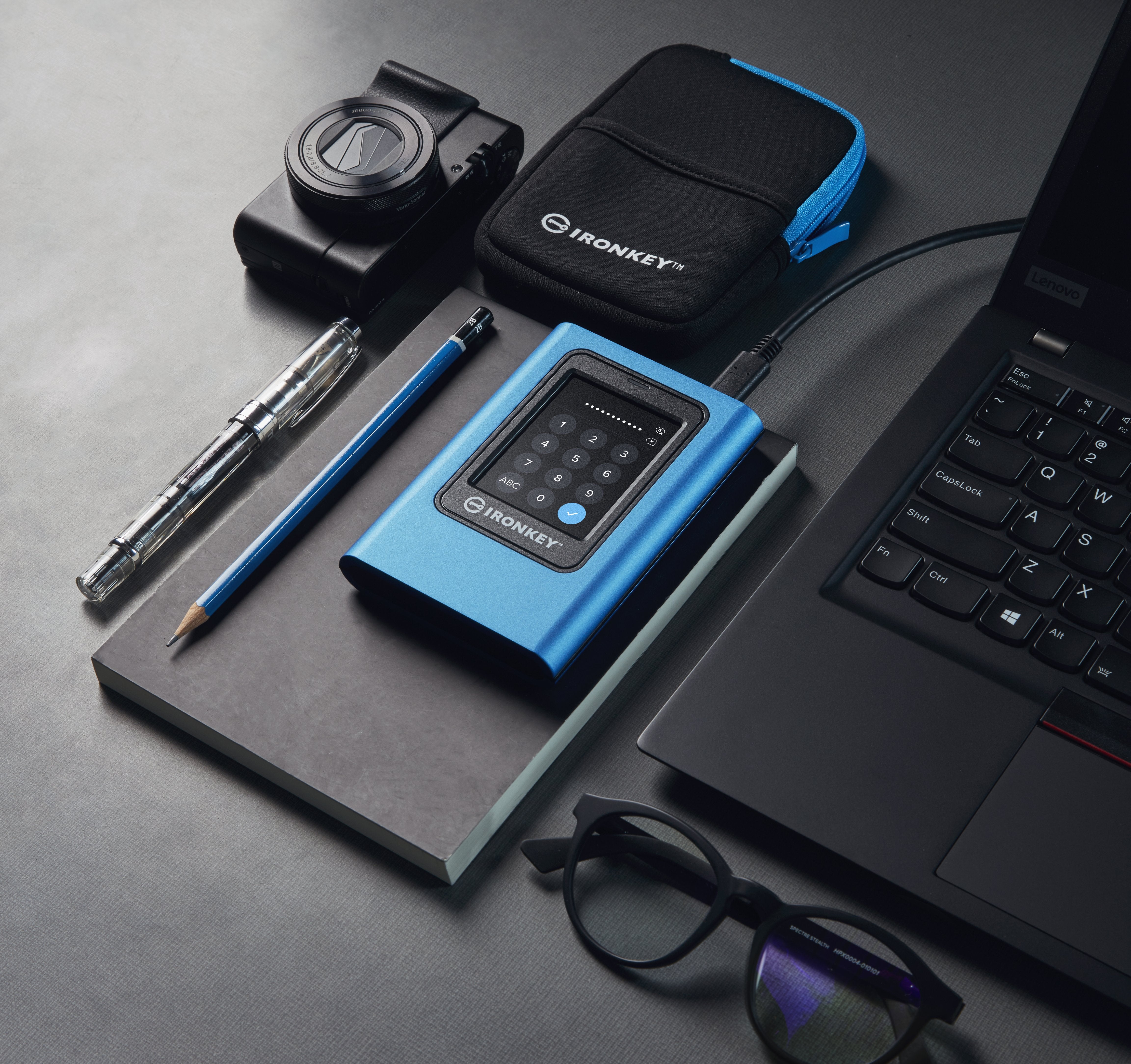 EAN 740617341416 - Kingston Technology IronKey Vault Privacy 80 3,84 TB USB Tipo C 3.2 Gen 1 (3.1 Gen 1) Azul imagen 13