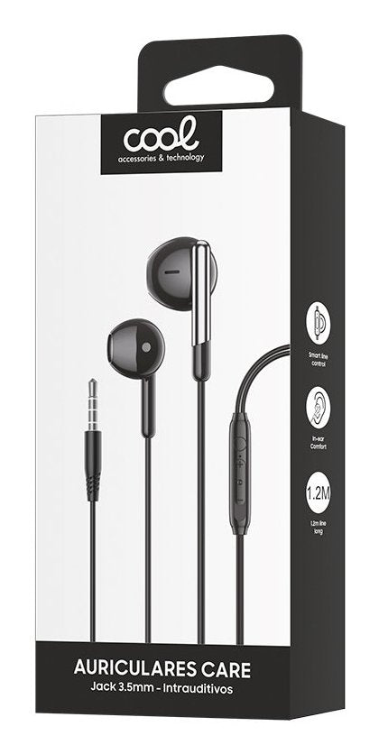 Auriculares Con Cable Cool Care.
Compatibles Con Android E Ios (Conexión Jack 3,5mm)
Los Auriculares Manos Libres Cool Care Constan De Un Diseño Simple Donde Se Destaca Una Apariencia Elegante Y Un Sonido Perfecto. Se Ajustan P
