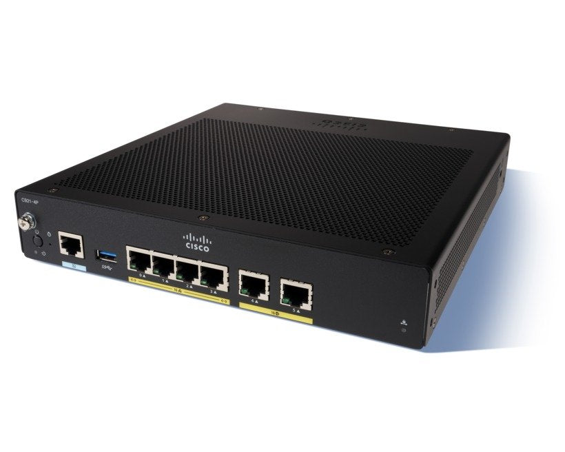 Router Cisco C927-4p  Gigabit Ethernet Negro