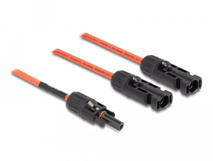 Delock Dl4 Solar Splitter Cable 1x Hchse > 2x Mecker 30cm Rojo