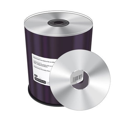 Mediarange Dvd+R 8.5gb 100pcs 8x Plata Unbedruckt Cakebox