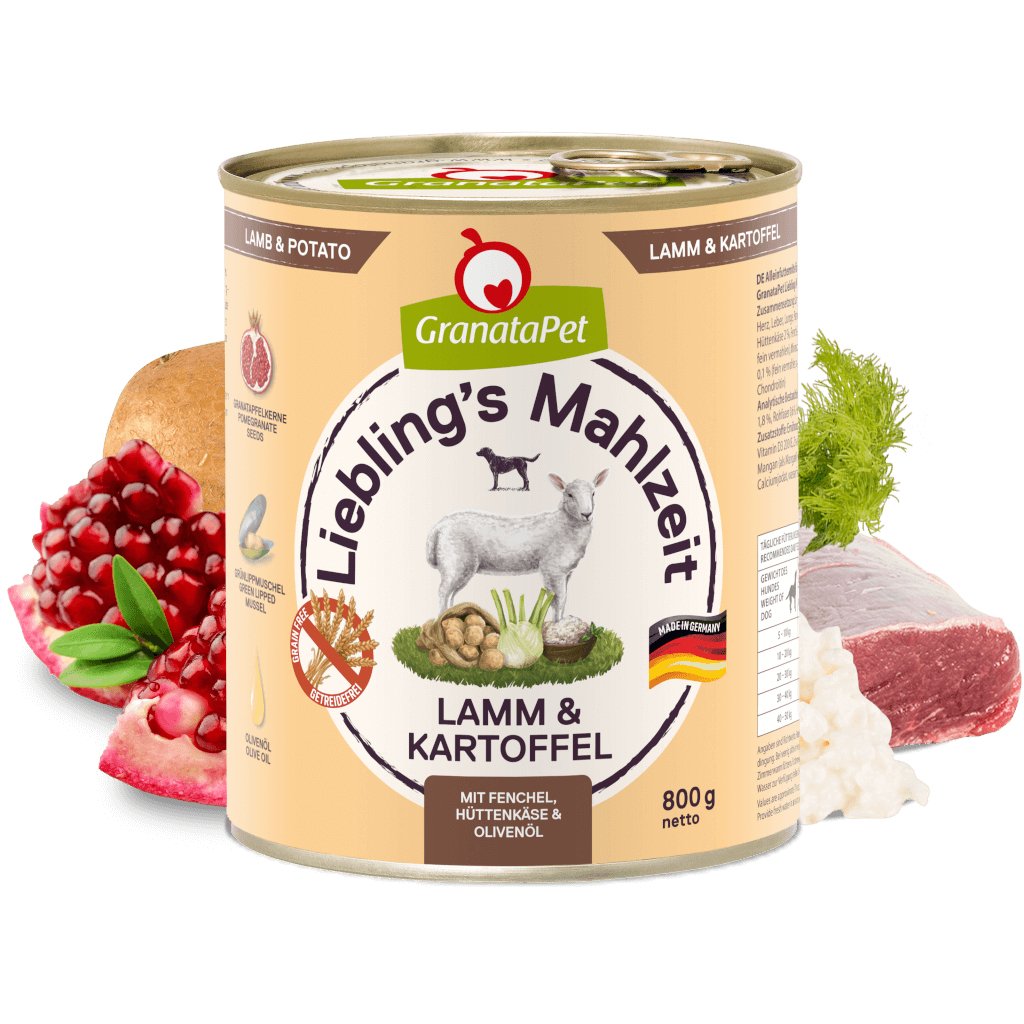Granatapet Liebling'S Mahlzeit Lamb And Potato - Comida Húmeda Para Perros - 800g