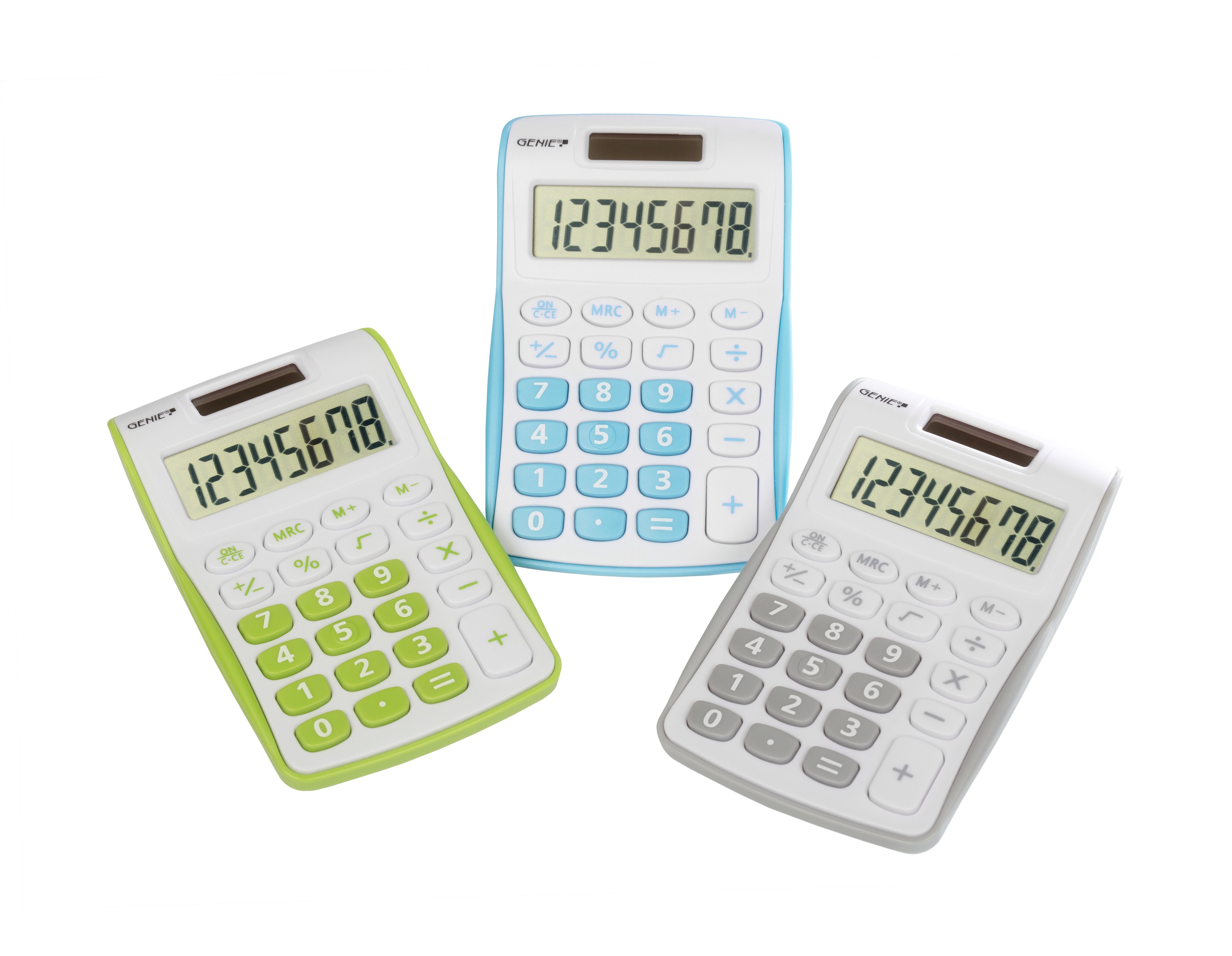 Genie 120 B Calculadora Bolsillo Azul, Blanco