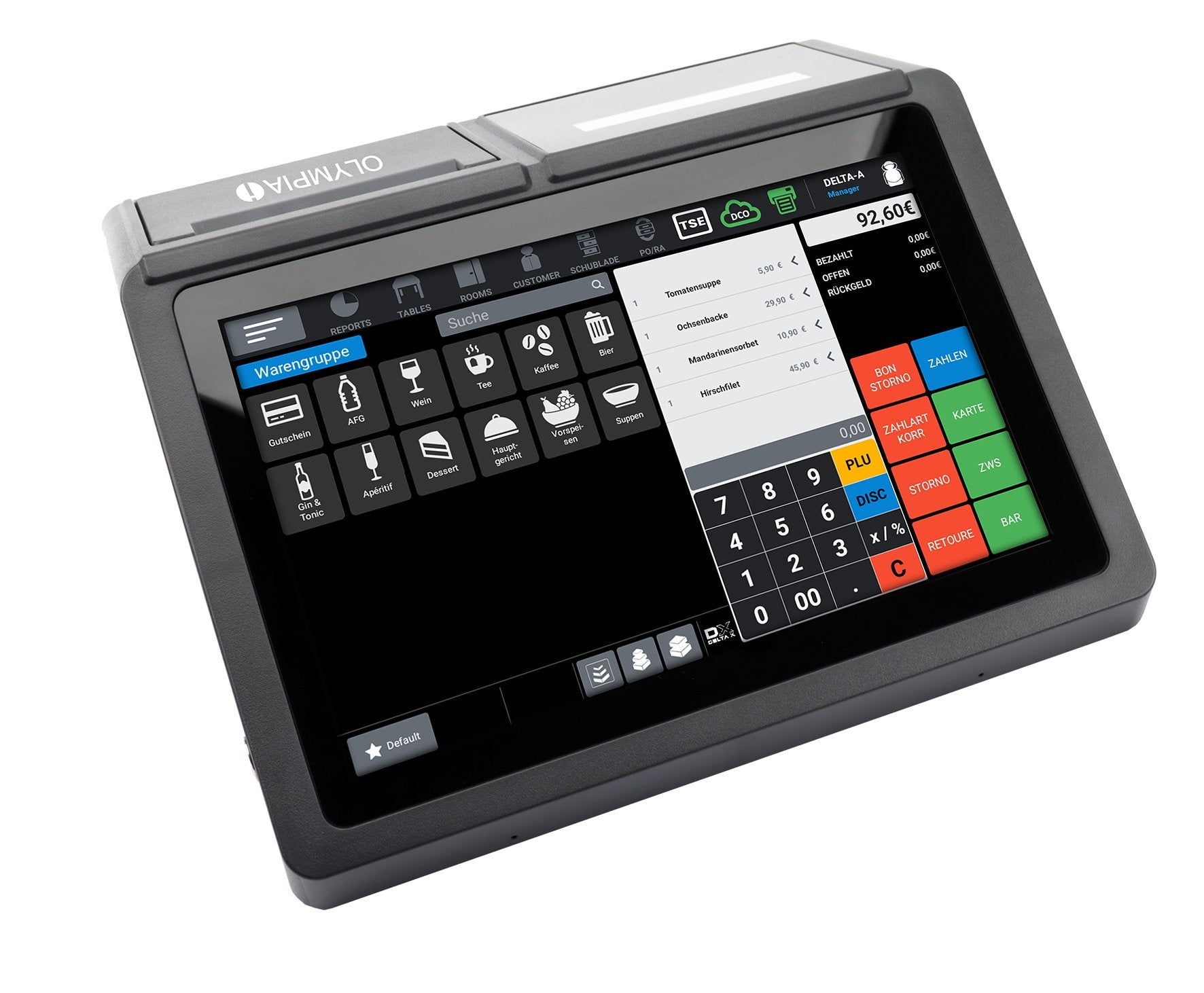 Caja Regimradora Olympia T110 Con Impresora Nota Nota