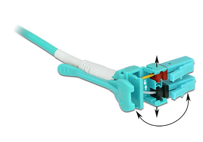 Delock Cable De Fibra Óptica Lc  Lc Multimodo Om3 Uniboot 5 M