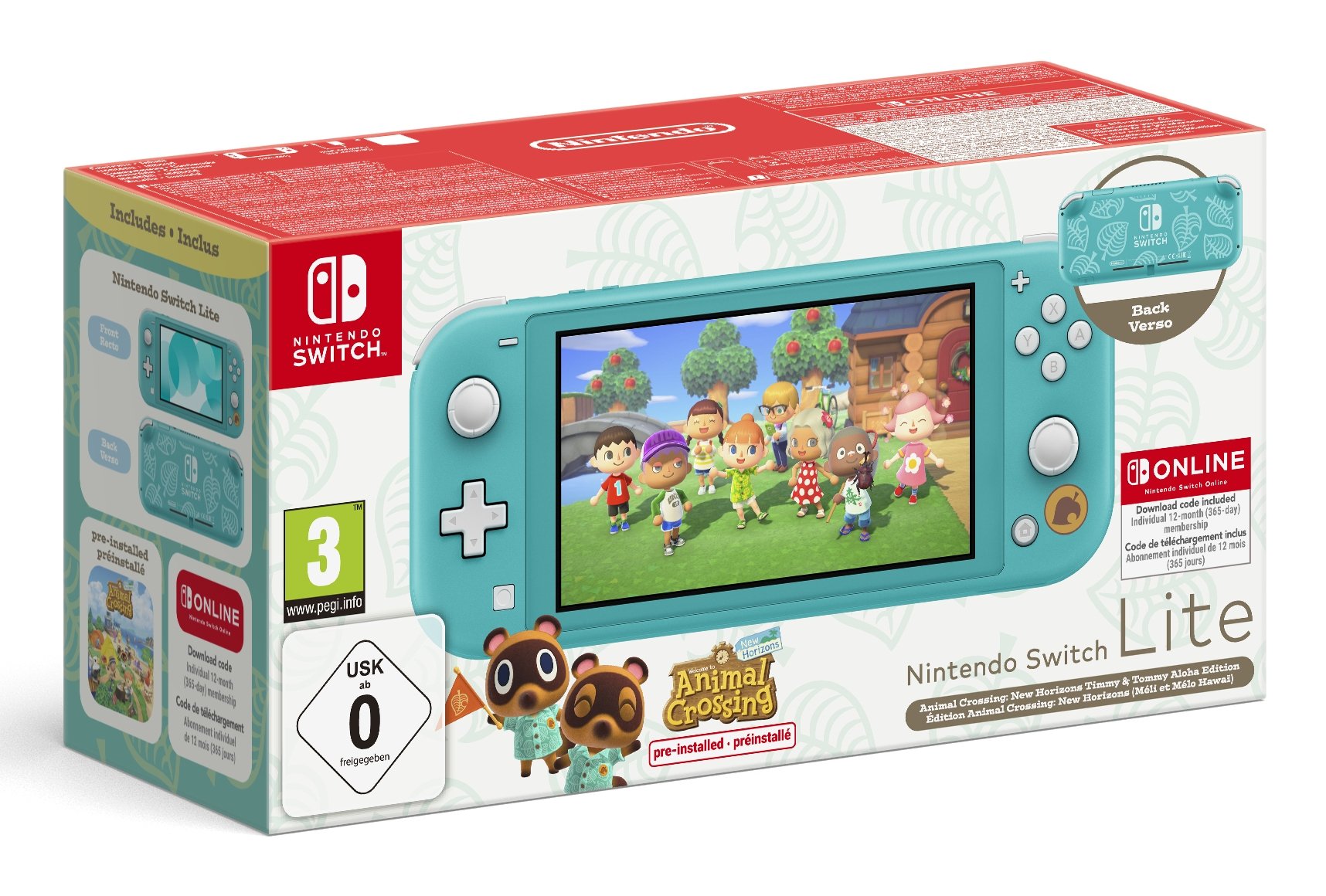 Nintendo Nin10014343 Videoconsola Portátil 14 Cm (5.5") 32 Gb Pantalla Táctil Wifi Turquesa