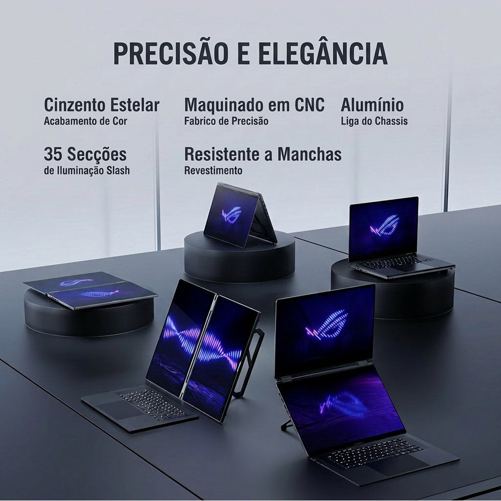Portátil Asus Rog Zephyrus Duo Gx651ax 2x16" Ultra 9 386h 6