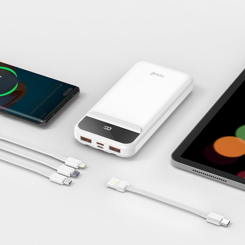 Cool Batera Externa  Power Bank 10.000 Mah Carga Rpida 22.5w (3 Cable
