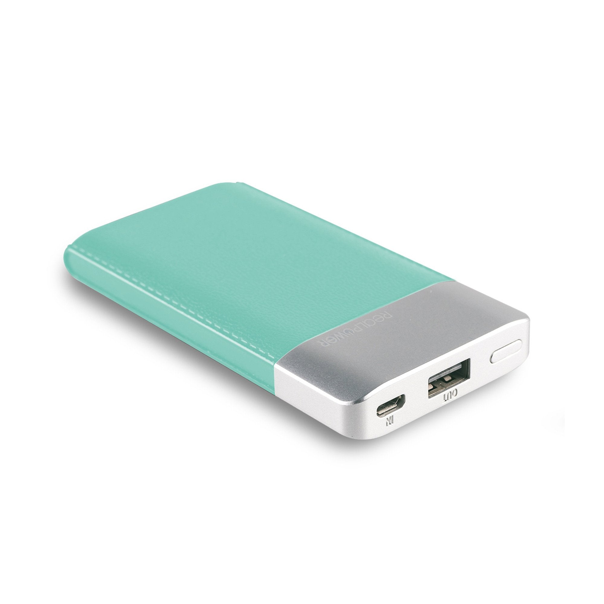 Powerbank Realpower Pb-4000 Fashion Lake Blue (Lederoptik)