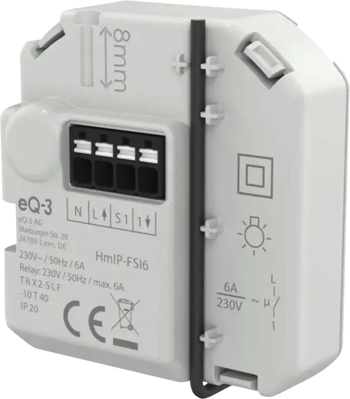 Eq-3 Ag Homematic Ip Schaltaktor Con Tastereingang Unterputz