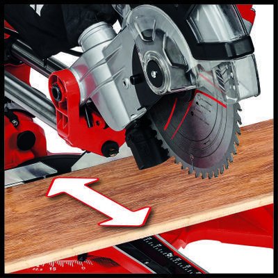 Sierra Tronzadora E Ingletadora Einhell Tc-Sm 2131/1 Dual Rojo/Negro, 1.500 Vatios 4300390