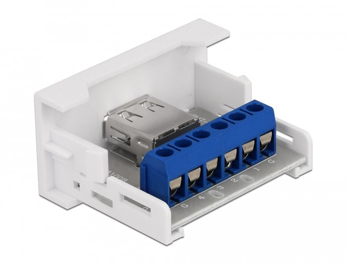Easy 45 Modul Usb 2.0 Typ-A Buchse Zu Terminalblock 22,5 X 45 Mm