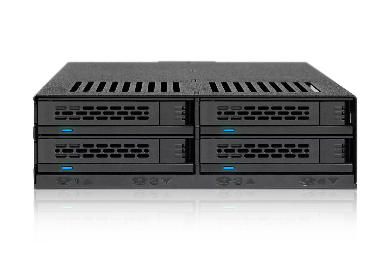 Icy Dock Mb324sp-B Unidad De Disco Multiple Escritorio Negro