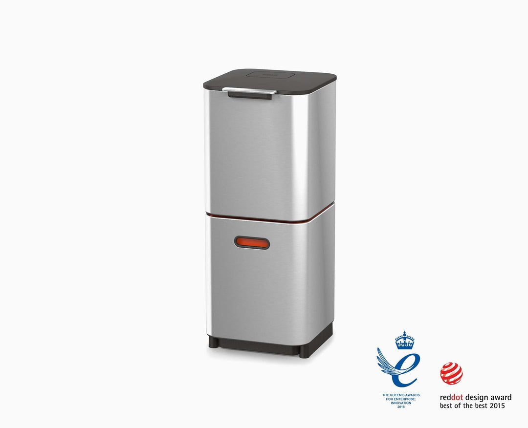 Joseph Joseph Waste Bin Totem 40 L Stainless Steel