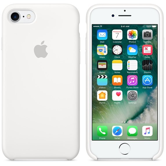 Funda Iphone 7 Apple Silicone Case White