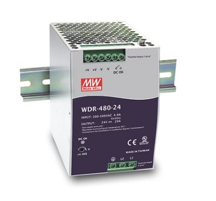Meanwell Wdr-480-48 Fuente De Alimentación Para Carril Din Din-Rail/Dc 10 A Cantidad Salidas 1 X - Pc-/Server - Pc-/Server Fuente De Alimentación - 480 W
