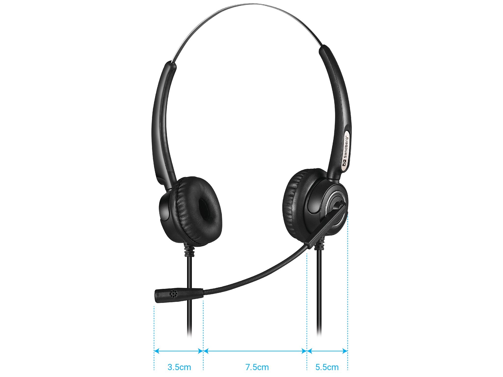 EAN 5705730126130 - Sandberg 126-13 auricular y casco Auriculares Alámbrico Diadema Oficina/Centro de llamadas USB tipo A Neg imagen 3