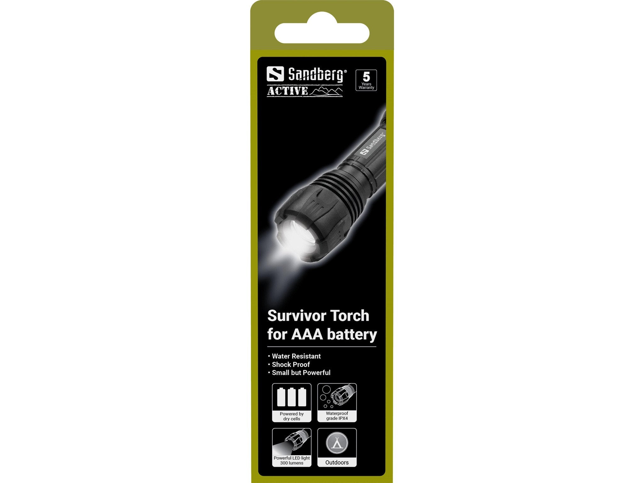 Survivor Torch For Aaa Battery Flashlight