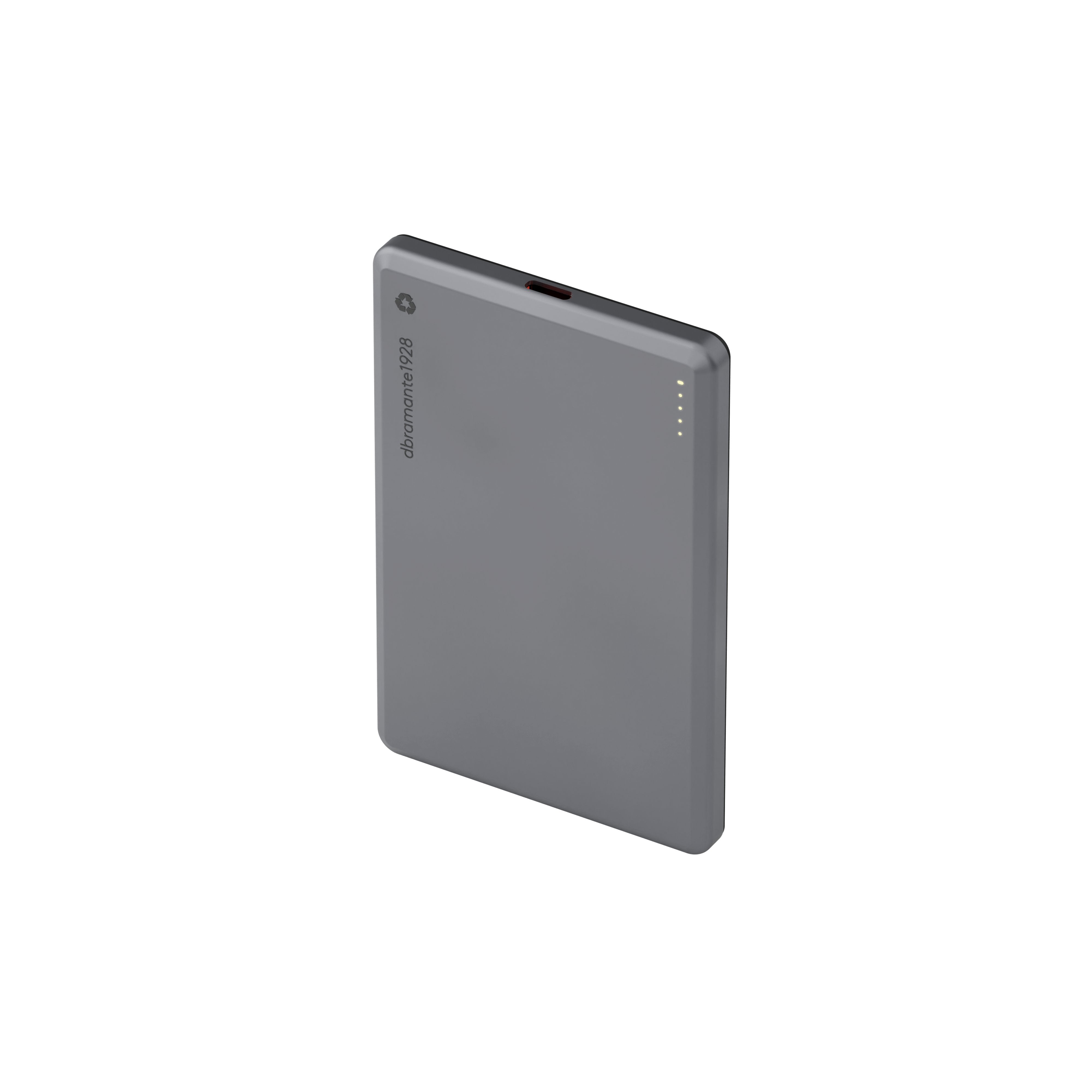 Cargador Inalámbrico Dbramante1928 Re-Charge  5000 Mah 20 Vatios 3 A (24 Pin Usb-C) Gris