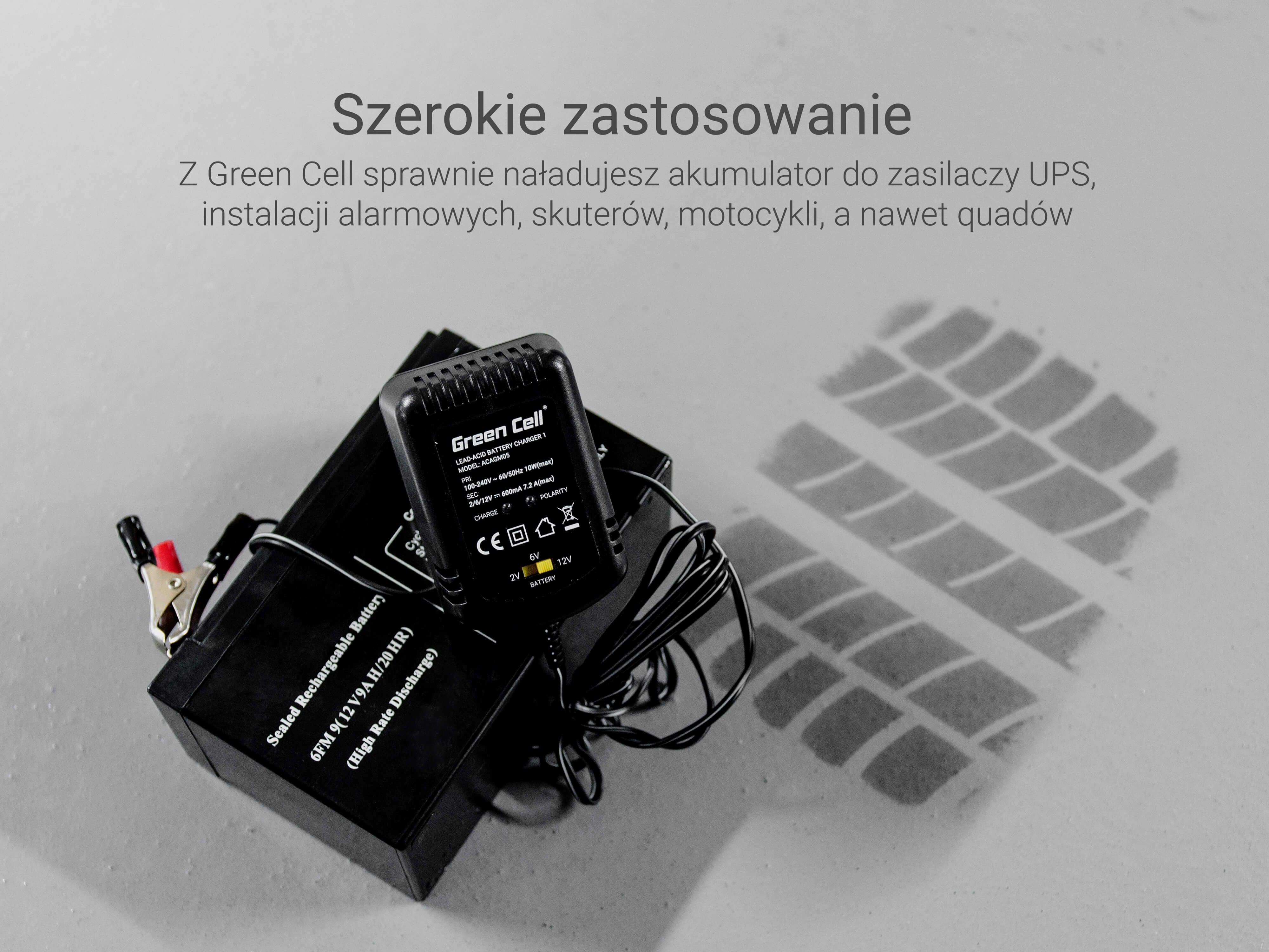 Cargador Green Cell Para Baterias 2v / 6v / 12v (0.6a)