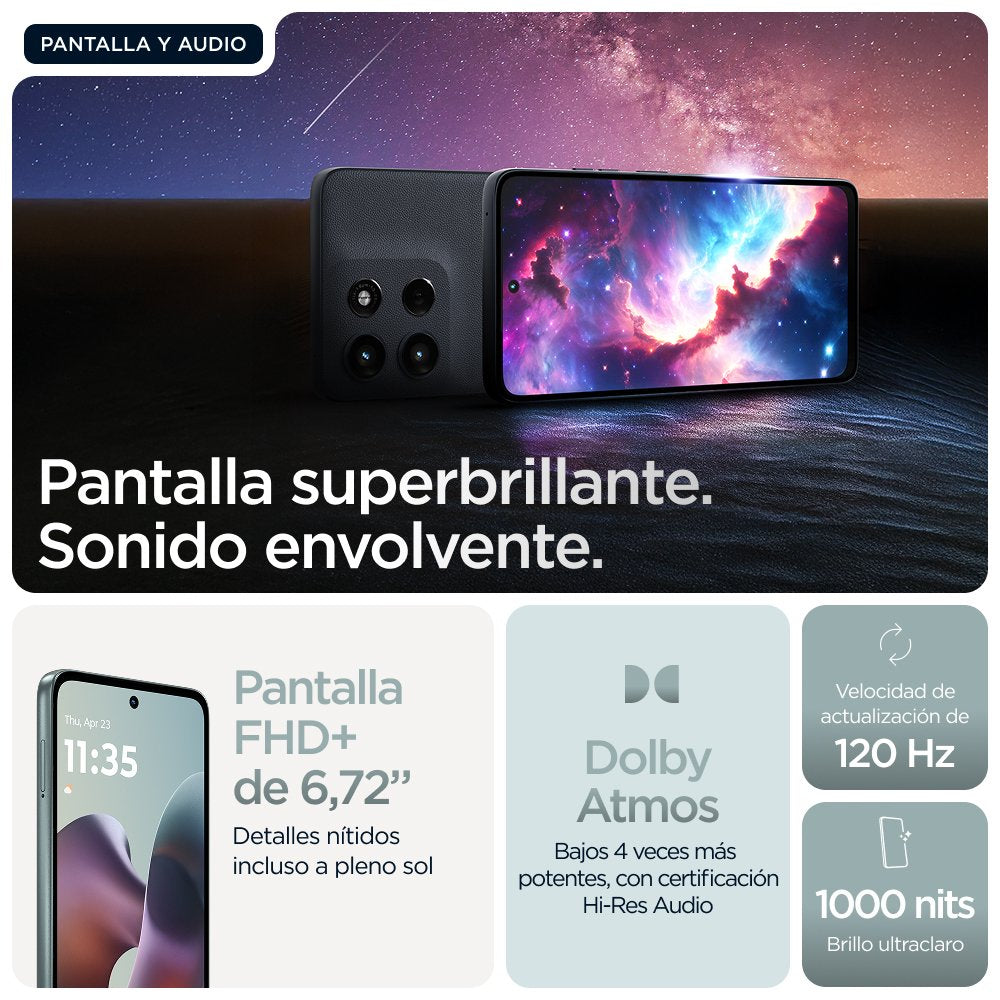 EAN 840023292149 - Motorola moto g56 5G 17,1 cm (6.72") Ranura híbrida Dual SIM Android 15 USB Tipo C 8 GB 256 GB 5200 mAh Gr imagen 13