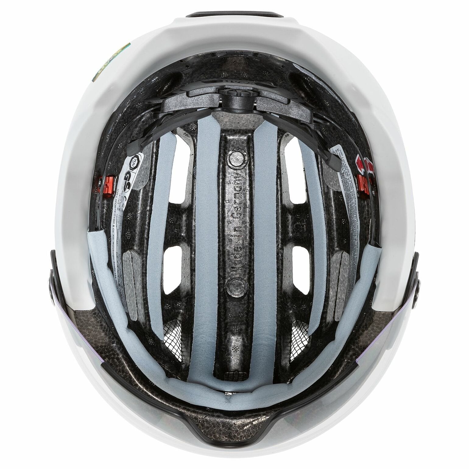 Casco De Ciclismo Uvex Finale Con Visera, Talla 56-61 Cm, Color Arena/Blanco Mate.